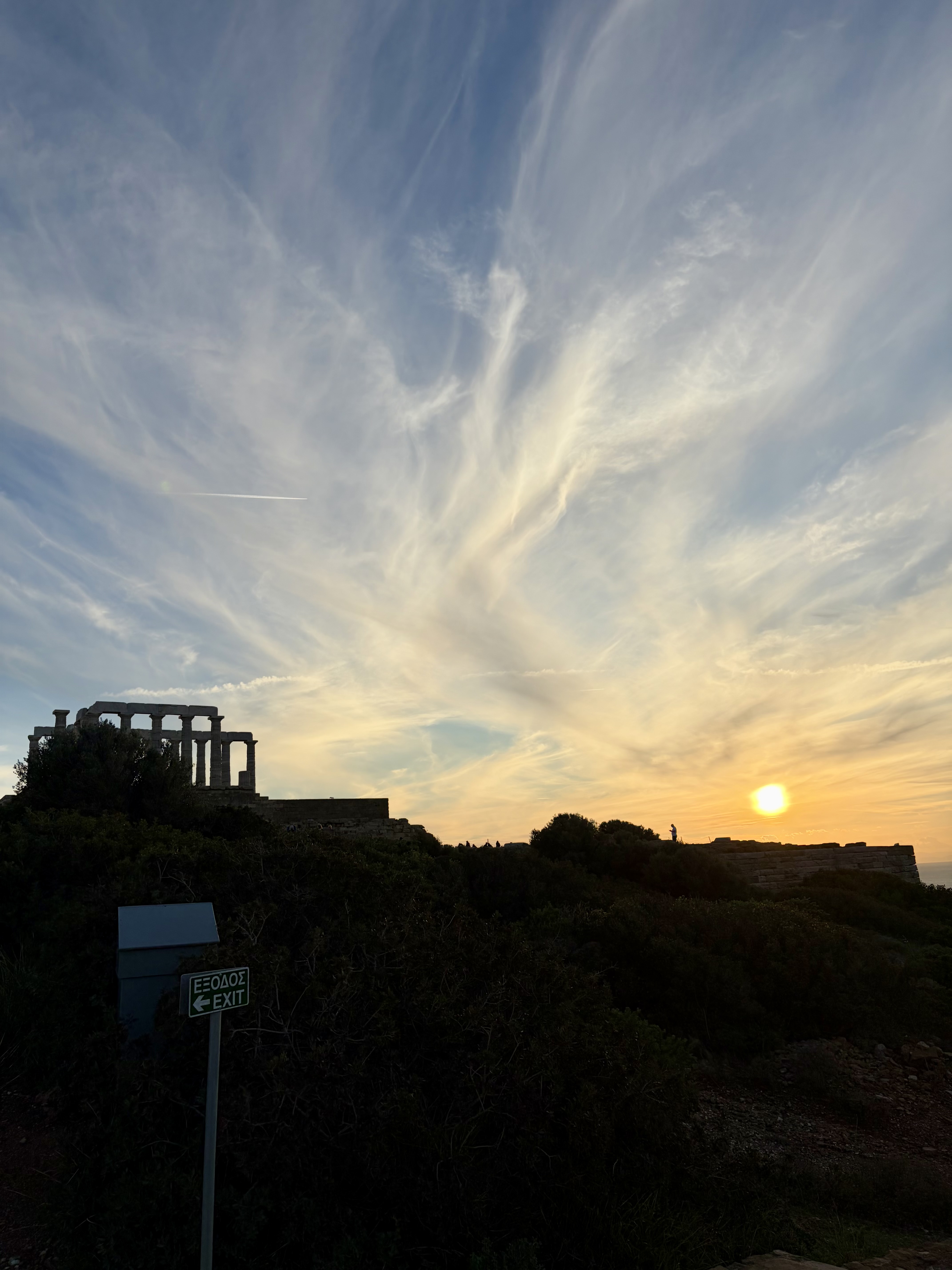 Temple of Poseidon at sunset, Cape Sounion